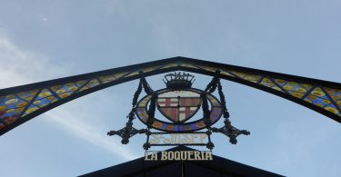 Cartell d'entrada de La Boqueria