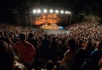 Imatge des de les grades del Teatre Grec de Montjuïc