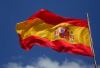 Bandera onejant d'Espanya