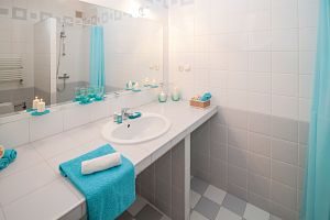 Lavabo a un apartament de lloguer de luxe