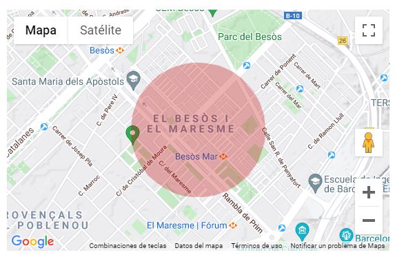 mapa index lloguer en besòs i maresme