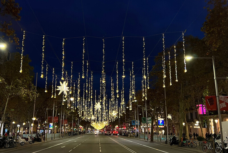 Llums de Passeig de Gràcia a Barcelona
